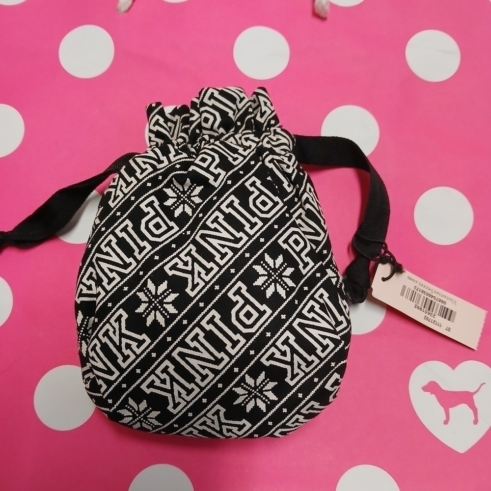 Victoria's Secret PINK logo Drawstring pouch